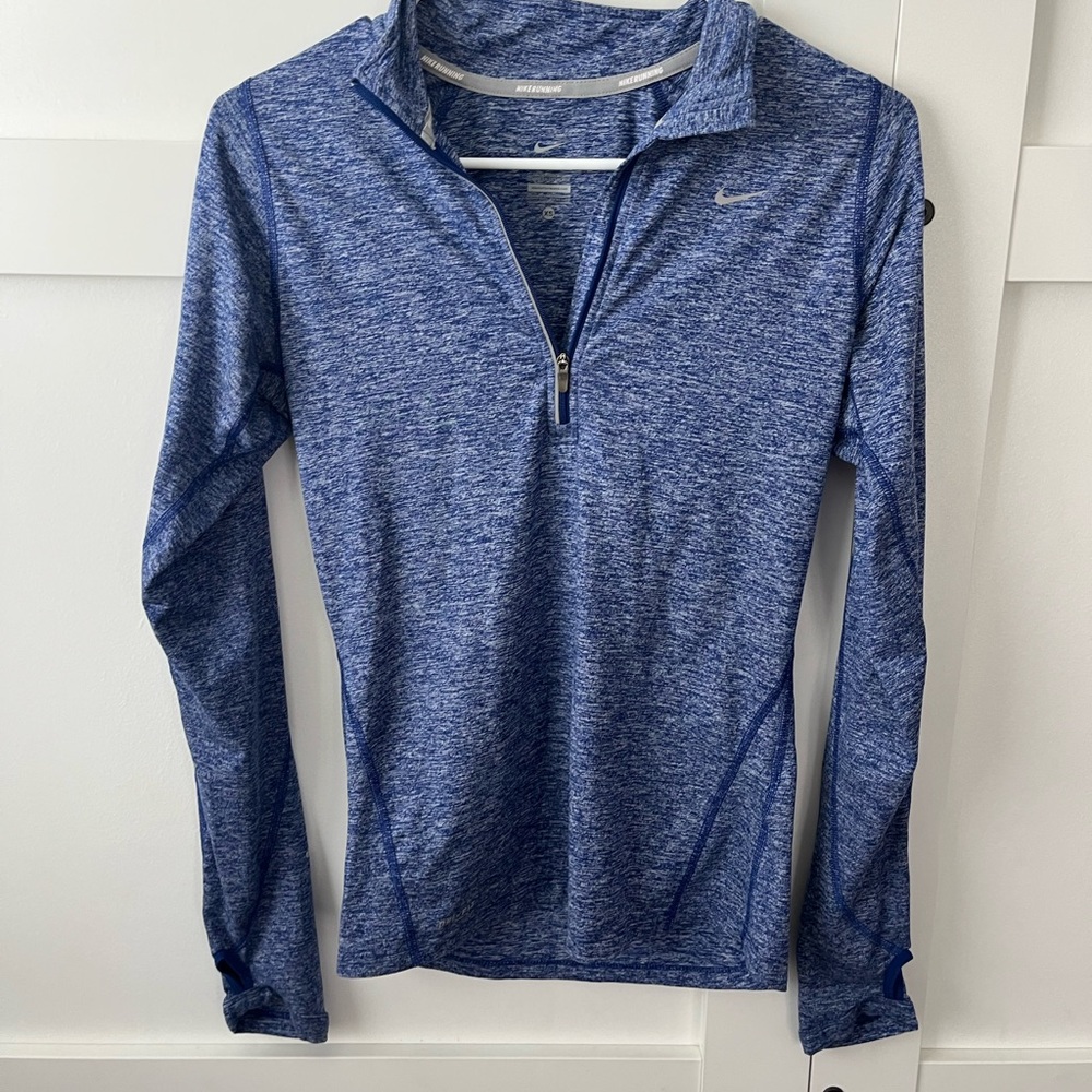 Nike Heathered Blue Dri-FIT Top